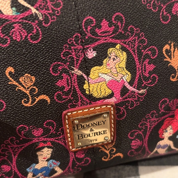 Dooney & Bourke Black and Brown Princess Shoulder Bag - Picture 3 of 11